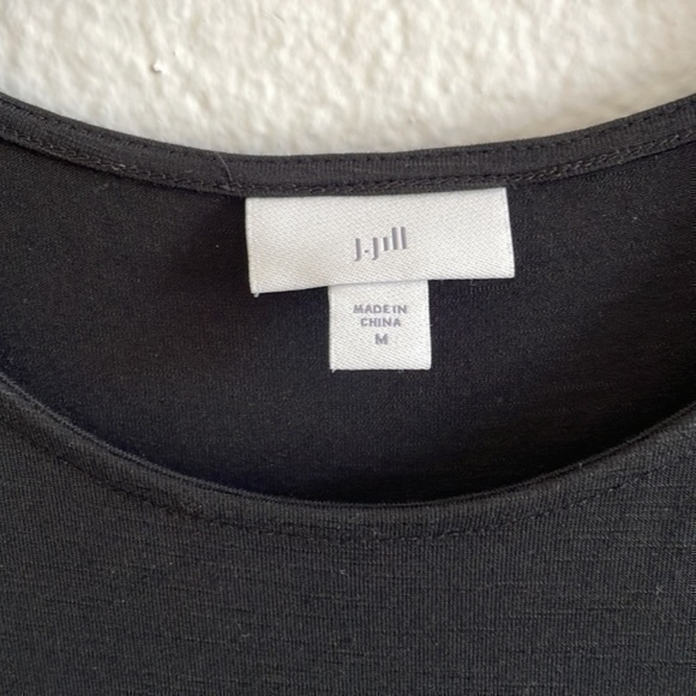 J Jill, black shirt overlay dress, medium - Picture 4 of 8